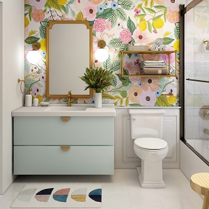 Цветная и яркая ванная комната: как преобразить санузел в Красноглинном - krasnoglinnoe.mebel54.com | фото