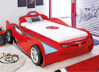 CARBED Кровать-машина Coupe с выдвижной кроватью Red 20.03.1306.00 в Красноглинном - krasnoglinnoe.mebel54.com | фото