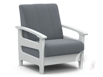 Кресло для отдыха Омега (снег лак/CATANIA SILVER) в Красноглинном - krasnoglinnoe.mebel54.com | фото
