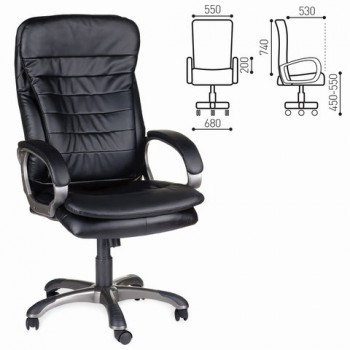 Кресло офисное BRABIX Omega EX-589 (черное) в Красноглинном - krasnoglinnoe.mebel54.com | фото