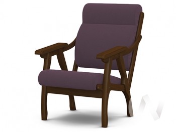 Кресло Вега-10 (орех лак/ULTRA PLUM) в Красноглинном - krasnoglinnoe.mebel54.com | фото