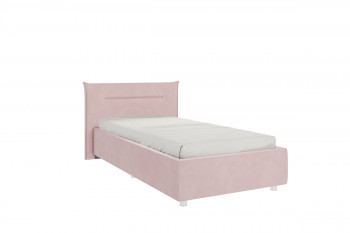 Кровать 0.9 Альба с основанием (Нежно-розовый велюр) в Красноглинном - krasnoglinnoe.mebel54.com | фото