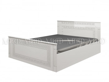 Кровать Афина-1 1,4 м (Белый/Белый глянец) в Красноглинном - krasnoglinnoe.mebel54.com | фото
