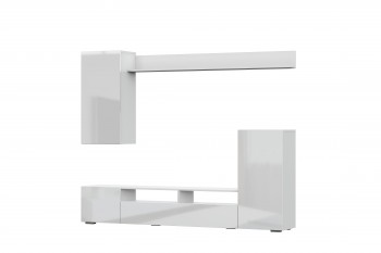 Мебель для гостиной МГС 4 (Белый/Белый глянец) в Красноглинном - krasnoglinnoe.mebel54.com | фото