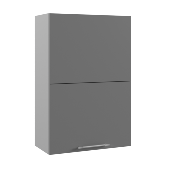 Ройс ПГПМ 600 Шкаф верхний Blum Aventos HF (Графит софт/корпус Серый) в Красноглинном - krasnoglinnoe.mebel54.com | фото