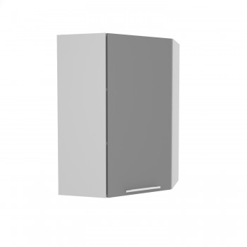 Ройс ВПУ 600 Шкаф верхний угловой высокий (Графит софт/корпус Серый) в Красноглинном - krasnoglinnoe.mebel54.com | фото