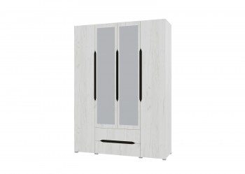 Шкаф 4-х створчатый с ящиками и зеркалами Вега (Прованс) в Красноглинном - krasnoglinnoe.mebel54.com | фото