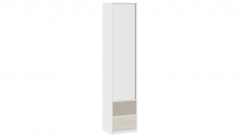 Шкаф для белья комбинированный «Сканди» Дуб Гарден/Белый/Глиняный серый в Красноглинном - krasnoglinnoe.mebel54.com | фото